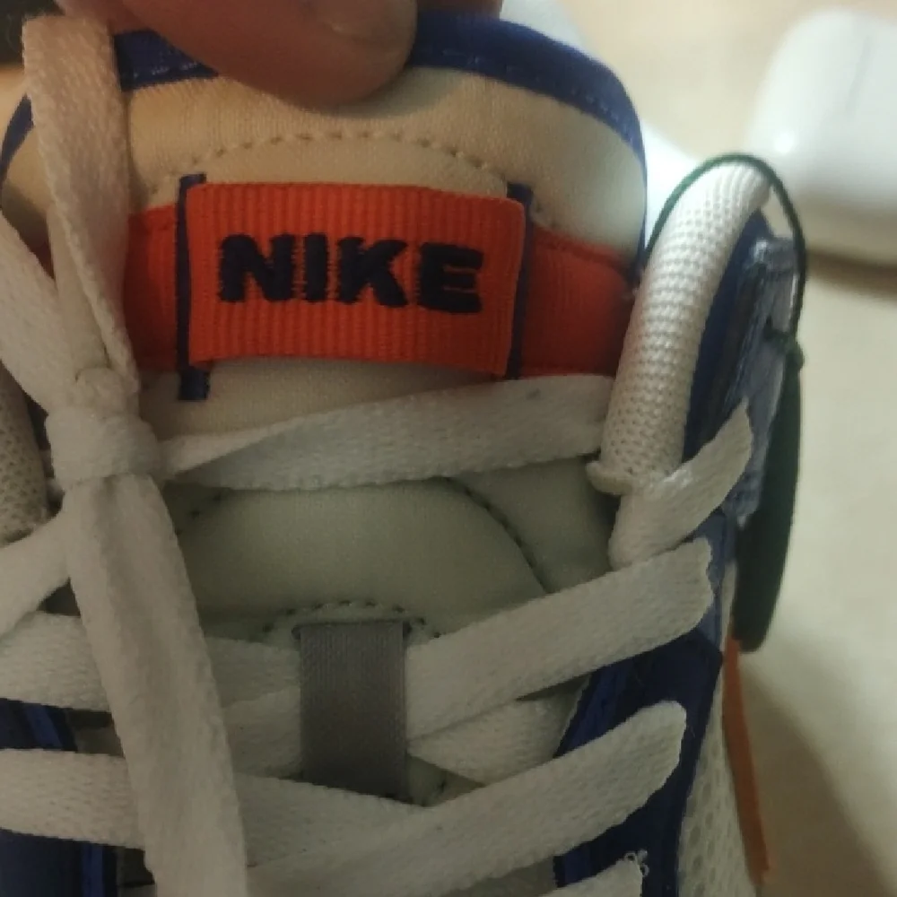 Size 7 Men's Orange Blue And White Nike Dunks With Verified Authenticity Coins - Picture 3 of 16